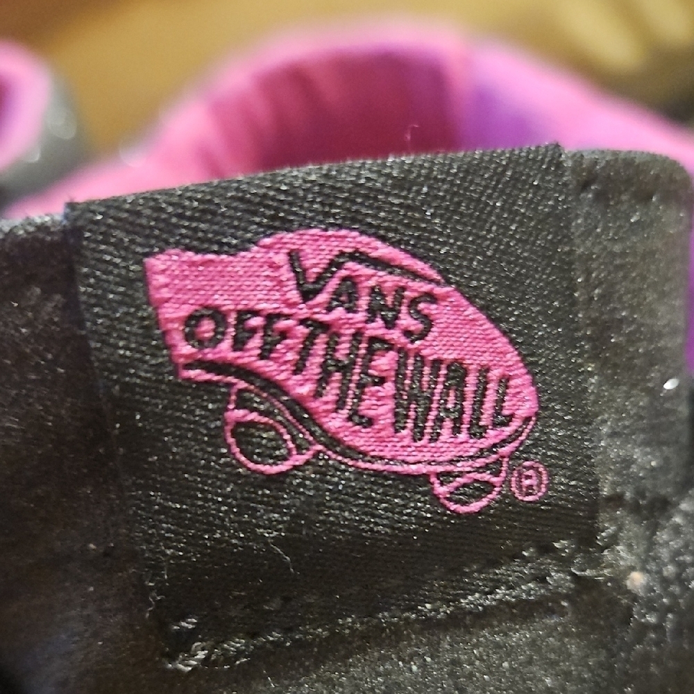 VANS Silver Glitter Sparkle Black Fuschia SK8 Hightop Shoes Unisex Mens 9.5 - Picture 2 of 12